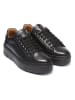 British Passport Leder-Sneakers in Schwarz