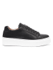 British Passport Leren sneakers zwart