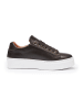 British Passport Leren sneakers bruin