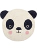 The Wild Hug Baumwoll-Teppich "Panda" in Weiß/ Dunkelblau - (L)100 x (B)85 cm