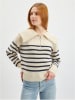orsay Pullover in Creme/ Schwarz