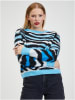 orsay Pullover in Blau/ Schwarz