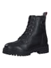s.Oliver Leder-Boots in Schwarz