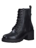 s.Oliver Leder-Stiefeletten in Schwarz