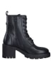 s.Oliver Leder-Stiefeletten in Schwarz
