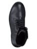 s.Oliver Leder-Boots in Schwarz