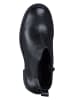 s.Oliver Leder-Boots in Schwarz