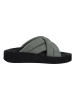 s.Oliver Leren slippers zwart/groen