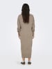 ONLY Strickkleid in Hellbraun