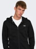 ONLY & SONS Sweatjacke in Schwarz