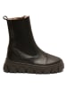 bisgaard Leder-Boots in Schwarz