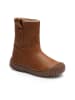 bisgaard Skórzane botki zimowe w kolorze jasnobrązowym