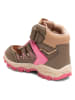 bisgaard Leder-Boots in Pink/ Khaki