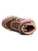 bisgaard Leder-Boots in Pink/ Khaki