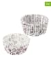 Zenker 2-delige set: papieren bakvormpjes wit/paars - 2x 50 stuks