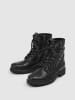 Pepe Jeans FOOTWEAR Leder-Boots "Melting Combat" in Schwarz