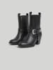 Pepe Jeans FOOTWEAR Skórzane botki "Luna Rock" w kolorze czarnym