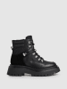 Pepe Jeans FOOTWEAR Skórzane botki "Queen Ice" w kolorze czarnym
