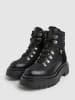 Pepe Jeans FOOTWEAR Leren boots "Queen Ice" zwart