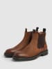 Pepe Jeans FOOTWEAR Leren chelseaboots "Logan" lichtbruin