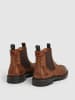 Pepe Jeans FOOTWEAR Leren chelseaboots "Logan" lichtbruin