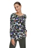 CARTOON Bluse in Dunkelblau/ Weiß