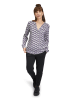 CARTOON Blouse wit/paars/grijs