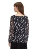 Betty Barclay Bluse in Dunkelblau/ Creme
