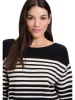 Betty Barclay Pullover in Schwarz/ Creme