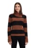 Betty Barclay Rollkragenpullover in Schwarz/ Braun