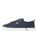 Tommy Hilfiger Leren sneakers donkerblauw
