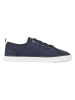 Tommy Hilfiger Leren sneakers donkerblauw