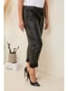 Curvy Lady Kunstleren broek zwart