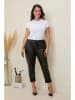 Curvy Lady Kunstleren broek zwart