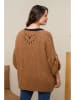 Curvy Lady Cardigan in Hellbraun