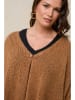 Curvy Lady Cardigan in Hellbraun