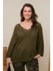 Curvy Lady Pullover in Khaki