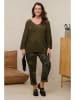Curvy Lady Pullover in Khaki