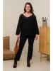 Curvy Lady Pullover in Schwarz