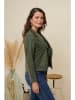 Curvy Lady Kurtka w kolorze khaki ze skóry syntetycznej