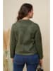 Curvy Lady Kurtka w kolorze khaki ze skóry syntetycznej