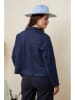Curvy Lady Kunstlederjacke in Dunkelblau