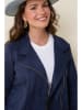 Curvy Lady Kunstlederjacke in Dunkelblau