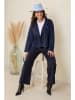 Curvy Lady Kunstlederjacke in Dunkelblau