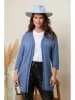 Curvy Lady Cardigan in Blau