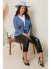 Curvy Lady Cardigan in Blau