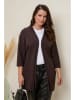 Curvy Lady Cardigan in Braun