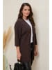 Curvy Lady Cardigan in Braun