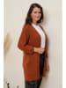 Curvy Lady Kardigan w kolorze jasnobrązowym
