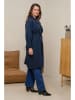 Curvy Lady Trenchcoat donkerblauw